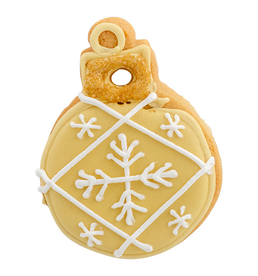 Cookie Weihnachtskugel  - Schneestern
